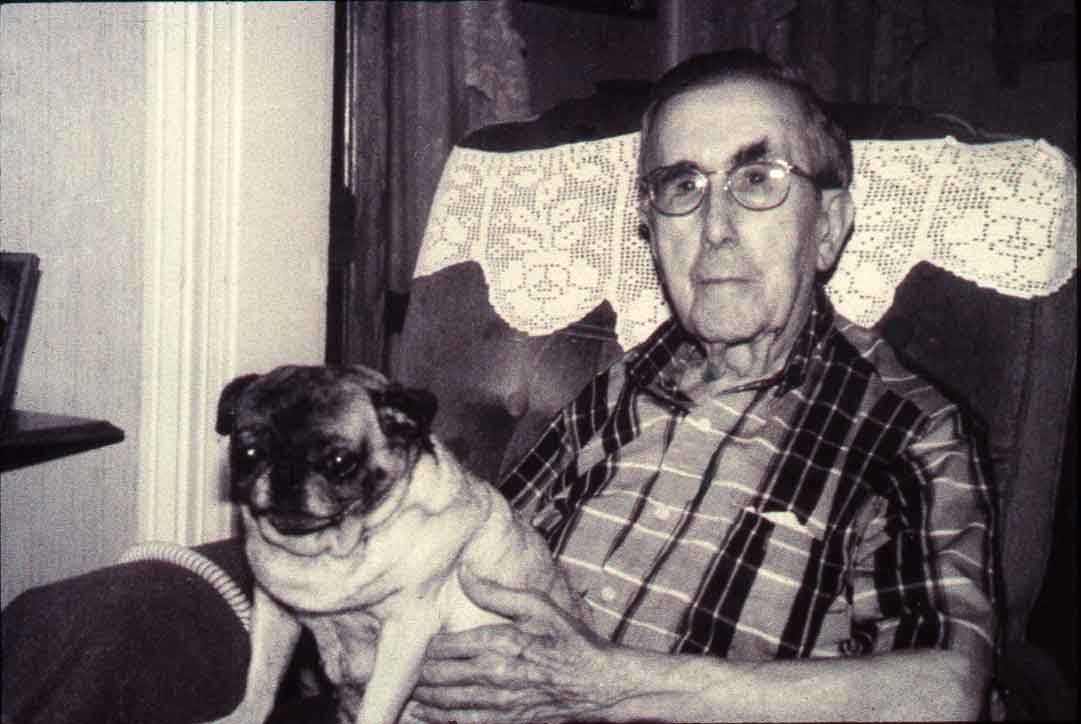 Photo of Alfie Mueller with his dog