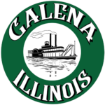 Galena, Illinois logo with steamboat